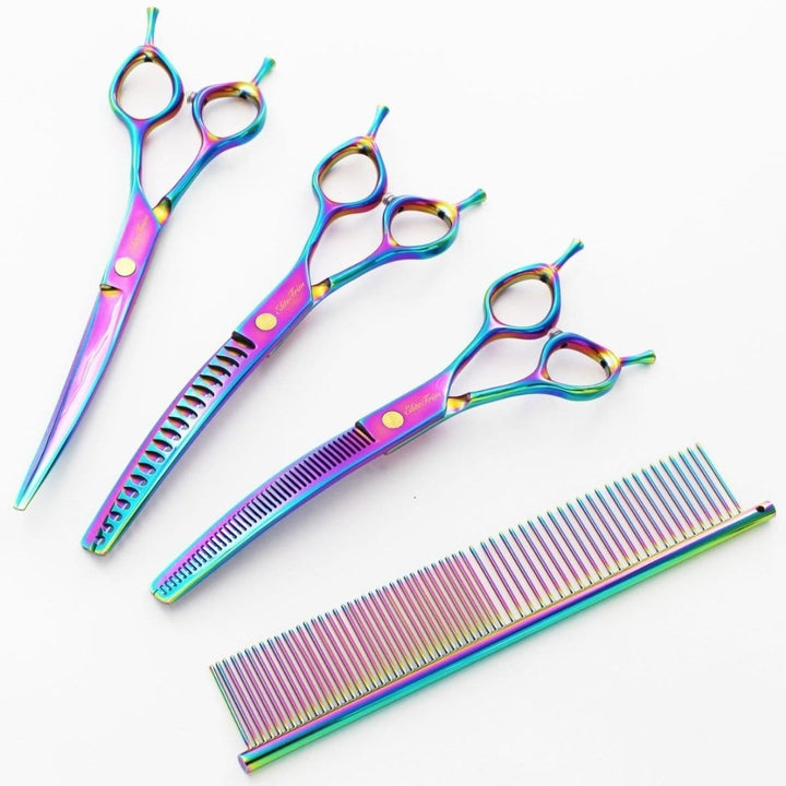 7" Nebula Thinning Scissors (Shears) Left - Handed - Dog Grooming Scissors - EliteTrim