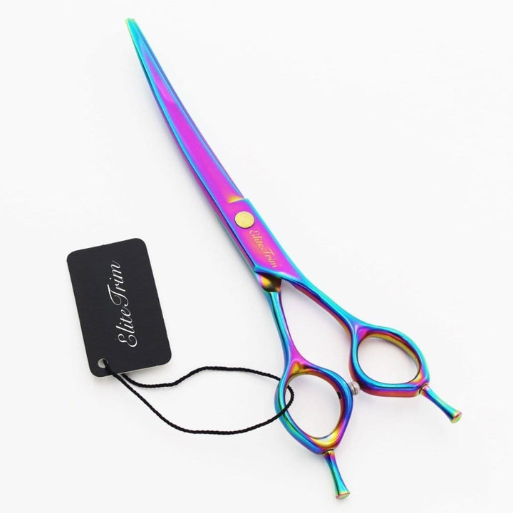 7" Nebula Thinning Scissors (Shears) Left - Handed - Dog Grooming Scissors - EliteTrim