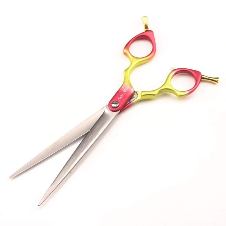 7.5" RainbowX Straight Dog Grooming Shears - Dog Grooming Scissors - EliteTrim
