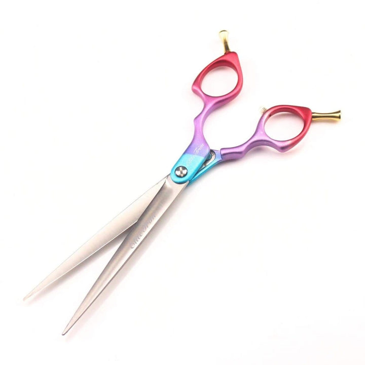 7.5" RainbowX Straight Dog Grooming Shears - Dog Grooming Scissors - EliteTrim