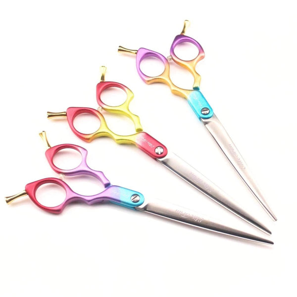RainbowX™ | 7.5" Superlight Straight Shears - Dog Grooming Scissors - EliteTrim Grooming
