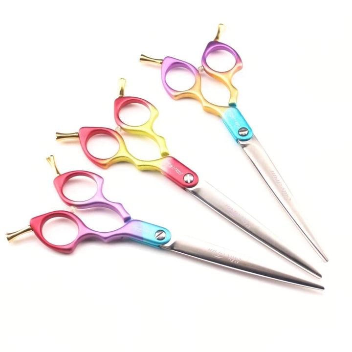 RainbowX™ | 7.5" Superlight Straight Shears - Dog Grooming Scissors - EliteTrim Grooming