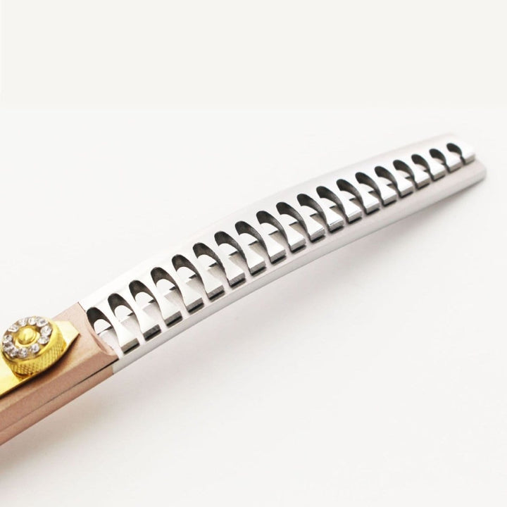 7“ Rose Gold Elite - Thinner & Blender - Dog Grooming Scissors - EliteTrim