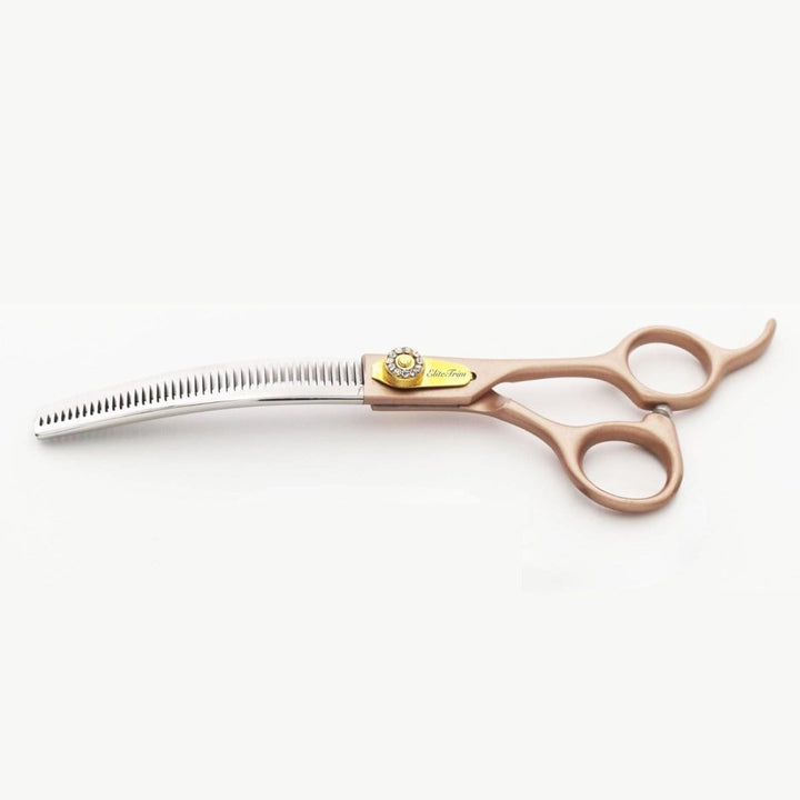 7“ Rose Gold Elite - Thinner & Blender - Dog Grooming Scissors - EliteTrim