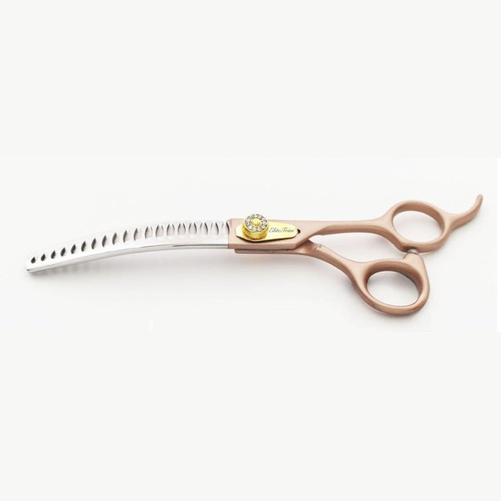 7“ Rose Gold Elite - Thinner & Blender - Dog Grooming Scissors - EliteTrim