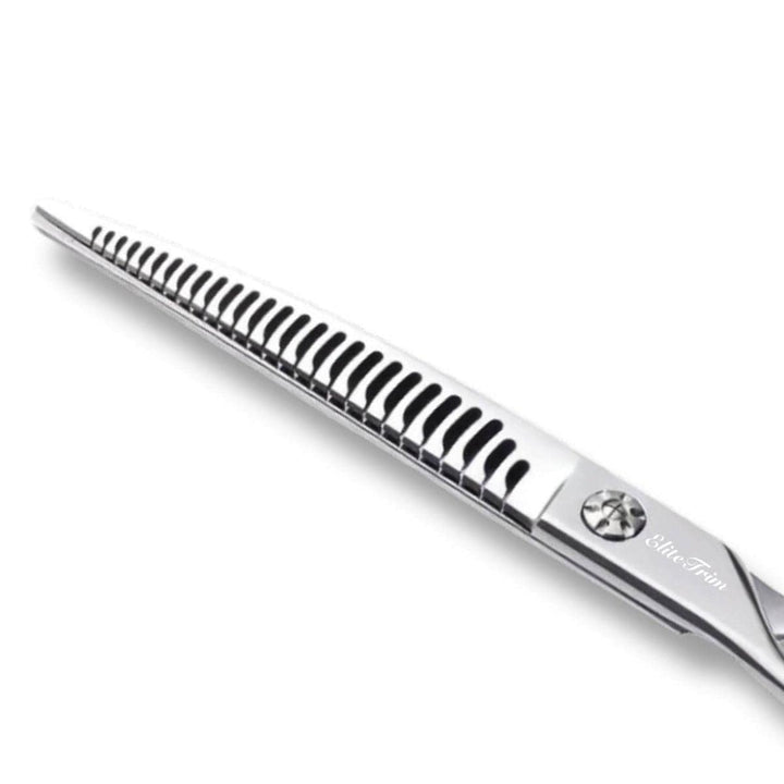 The Magician™ | 7.0″ Curved Blender (Chunker) - Dog Grooming Scissors - EliteTrim Grooming