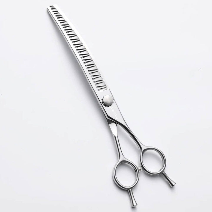 The Sculptor™ | 7.0″ Curved Blender (Chunker) - Dog Grooming Scissors - EliteTrim Grooming
