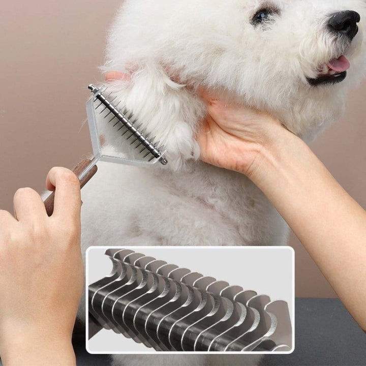 TimberGroom™ Walnut Dematting Brush - Dog Brush - EliteTrim Grooming