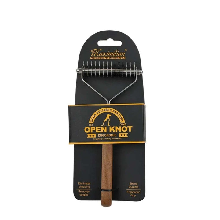 TimberGroom™ Walnut Dematting Brush - Dog Brush - EliteTrim Grooming