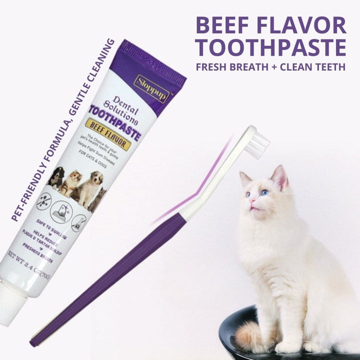 Ultra - Soft Kitten & Small Dog Toothbrush Kit - Dog Toothbrush - EliteTrim