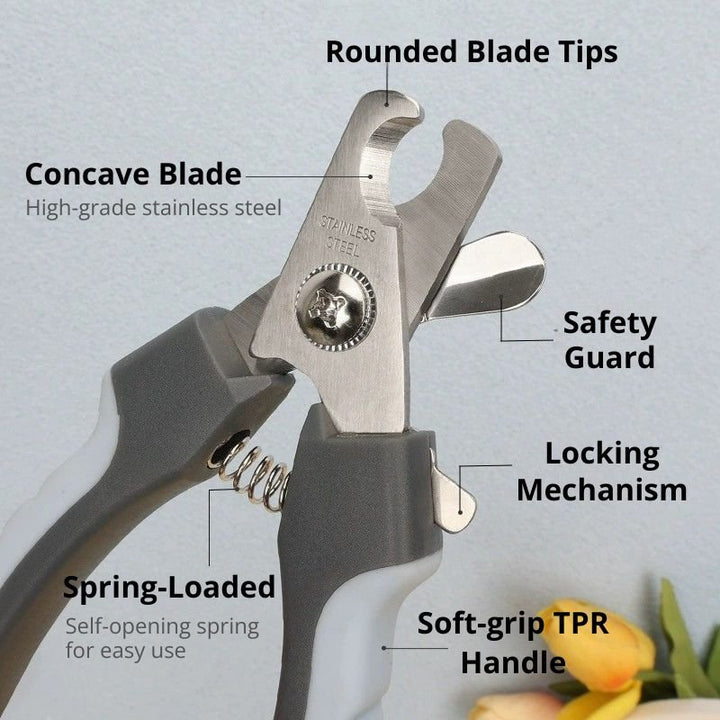 Dog Nail Clipper with Safety Guard for Small & Medium & Large Dogs - Dog Nail Clipper - EliteTrim