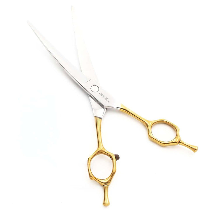 Double - Tail™ | 7.0" Curved Shears - Dog Grooming Scissors - EliteTrim Grooming