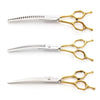 Double - Tail™ Series | 7.0" Curved Shears - Dog Grooming Scissors - EliteTrim Grooming