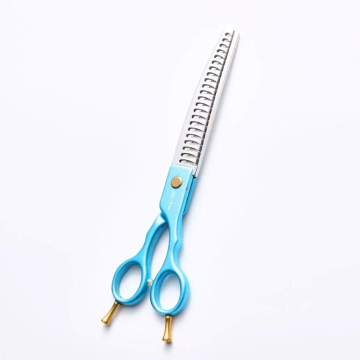ElitePop™ | 7.25″ Curved Blender (Chunker) - Dog Grooming Scissors - EliteTrim Grooming