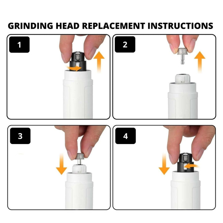 EliteTrim 2Pcs Nail Grinder Heads - Dog Nail Grinder Head - EliteTrim Grooming