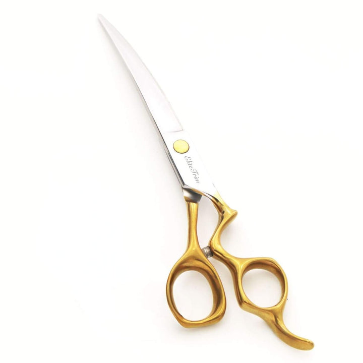 ErgoFlow™ | 7.0" Curved Shears - Dog Grooming Scissors - EliteTrim Grooming