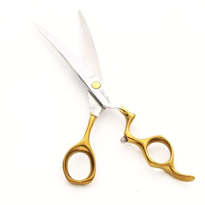 ErgoFlow™ | 7.0" Curved Shears - Dog Grooming Scissors - EliteTrim Grooming