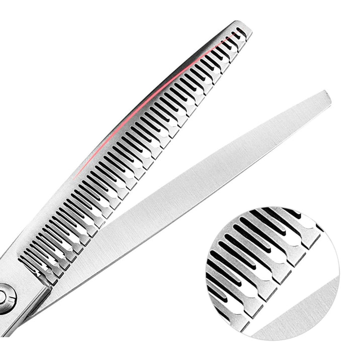 GhostCut™ | 7.5″ Curved Blender (Chunker) - Dog Grooming Scissors - EliteTrim Grooming