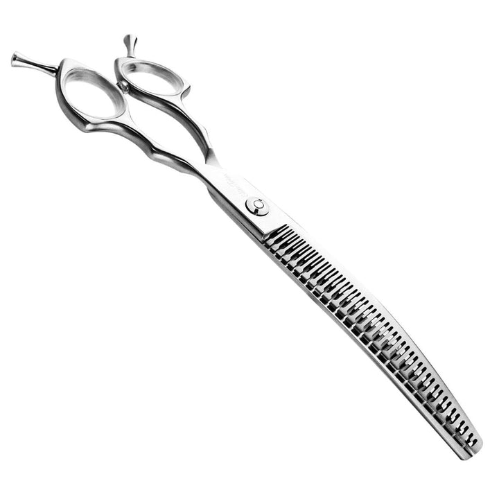 GhostCut™ | 7.5″ Curved Blender (Chunker) - Dog Grooming Scissors - EliteTrim Grooming
