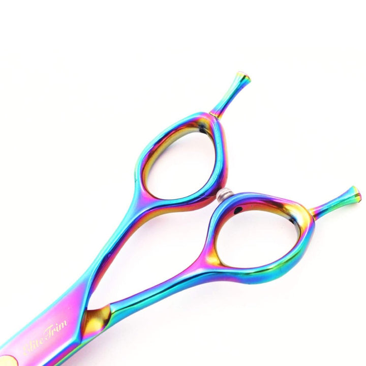 Nebula™ | 7.0" Curved Blender (Chunker) - Dog Grooming Scissors - EliteTrim Grooming