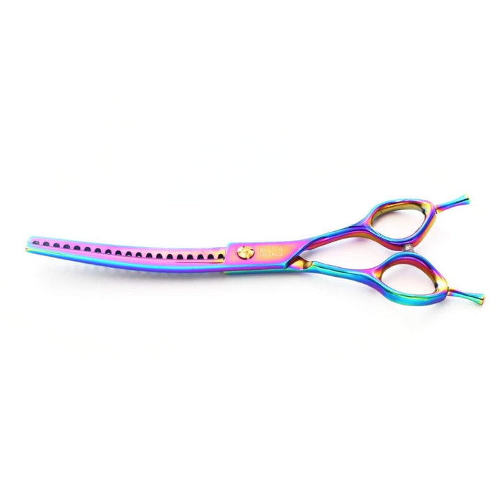 Nebula™ | 7.0" Curved Blender (Chunker) - Dog Grooming Scissors - EliteTrim Grooming