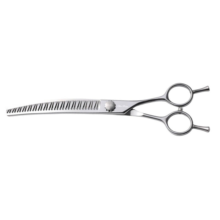 The Sculptor™ | 7.0″ Curved Blender (Chunker) - Dog Grooming Scissors - EliteTrim Grooming