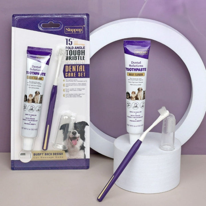 Ultra - Soft Kitten & Small Dog Toothbrush Kit - Dog Toothbrush - EliteTrim